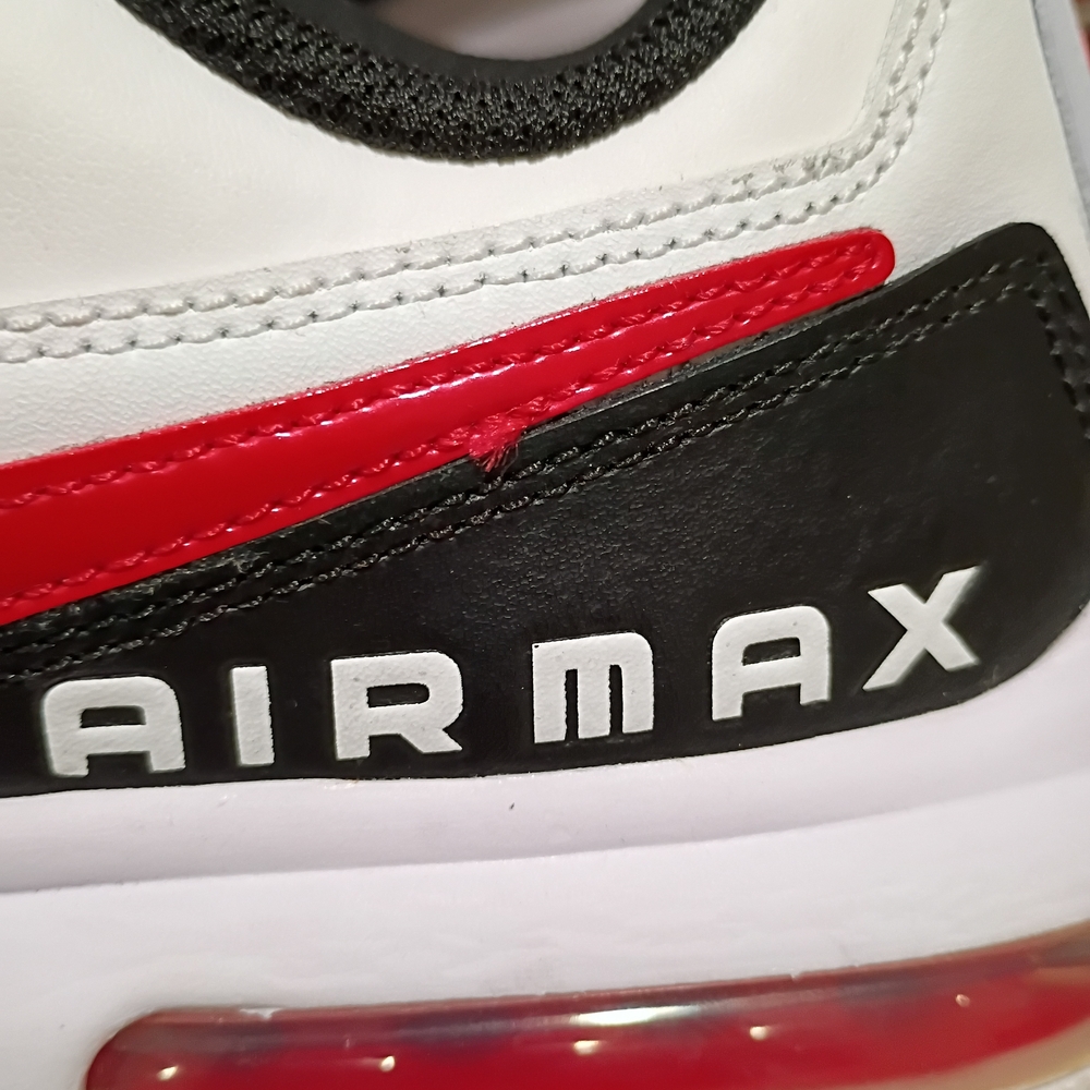 Nike Air Max LTD 3 Men's Casual White/University Red & Black Sneakers - Picture 10 of 14